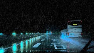 ️Highway Driving in #HeavyRain for Sleep,Work, Study