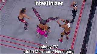 Johnny TV - Intestinizer wrestling move  - AEW Rampage - (John Morrison [WWE] / John Hennigan)