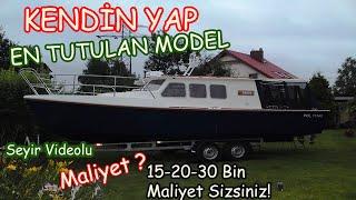 Kendi Tekneni Yap- Bonito 760 - Çok Tutulan Model - Balık Tut,Koyları Gez, Maliyetini Kendin Belirle