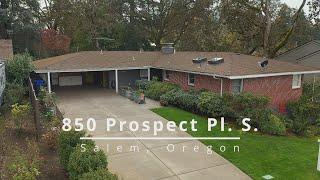 Classic Mid Century Ranch Home on Large Lot in Salem ~ Video of 850 Prospect Pl. S ~ Salem homes