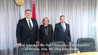 Bilateral Visit Republic of Belarus. Ana T González, Deputy Minister of Foreign Affairs