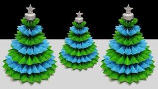 DIY Paper Christmas Tree  Christmas Tree Making Ideas  Christmas Decor Ideas 