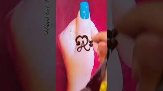 Beautiful A Letter Mehndi Design #shorts  #youtubeshorts #art #shortsvideo #viral #couple #valentine