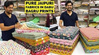 Beautiful Jaipuri Fabrics in Dabu, Bagru & Sanganeri Prints. Ajrak PrintAvailable at Harivansh Int.