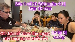 Dưa cải chua làm món này xuất sắc/bán 1 cái tủ bị kiện 10 năm/choucroute /cuộc sống pháp