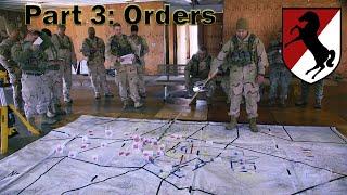 Life in the 11th ACR: The Orders Cascade