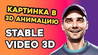 Stable Video 3D | Image in 3D animation