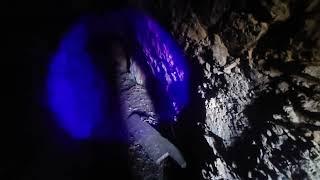 Exploring an abandoned gold mine in eastern Oregon.