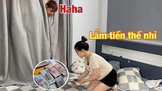 Tùng Bỏng Troll Đánh Rơi Tiền Trước Mặt Vợ Ngọc Ngọc Xem Phản Ứng và Cái Kết