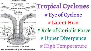 (P12C10) What are TROPICAL CYCLONES, 5 conditions for formation of Tropical Cyclones, Eye of Cyclone