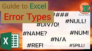 Guide to Excel Error Types