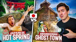 I Stayed in Japan's BIGGEST Hot Spring VS. Abandoned Ghost Town ️ Feat. @CDawgVA