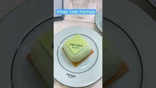 PRADA Cafe afternoon tea in Harrods London. #shorts