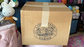 Lion Brand Unboxing | yarn haul | mystery box