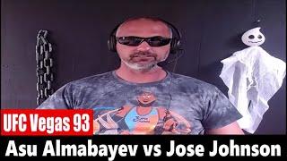 UFC Vegas 93: Asu Almabayev vs Jose Johnson PREDICTION