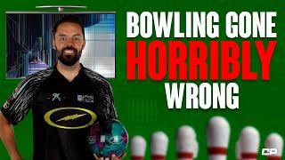 Showing off In Bowling Gone HORRIBLY Wrong  | Highlights #Shorts