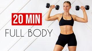 20 MIN FULL BODY TONING & STRENGTH (Total Body Workout At Home)