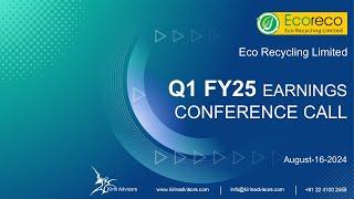 Eco Recycling Limited Q1 FY25 Earnings Conference Call