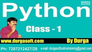 Learn Python Programming Tutorial Online Training by Durga Sir On 26-01-2018