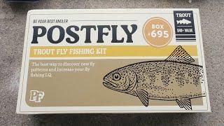 UnBoxing My First POSTFLY Trout Fly Fishing Kit