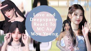 |~| Love and Deepspace react to MC as Won Young / 원영 |~| Short |~| LaDS+K-pop |~|