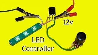 Simple 12v LED Light Controller Circuit