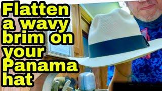 Flatten a Wavy Brim on a Panama Hat - KEVIN’S Hats And Guitars