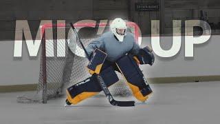 Mic'd Up Goalie | Skate at the Barn with the Young Guys