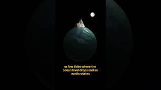 How the moon causes Ocean tides on earth! #facts #education #science