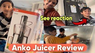 Aarvik Ko carrot juice Achcha nhi laga see his face | Anko Juicer Review