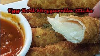 HOW TO MAKE EGG ROLL MOZZARELLA STICKS