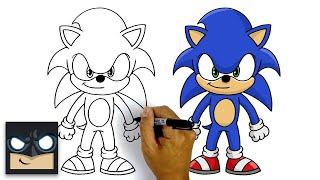 How To Draw Sonic The Hedgehog | Step By Step Tutorial