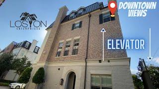 4-Story Townhome Tour ∙ In-Home Elevator ∙ Balcony w/Downtown Views ∙ Houston Living