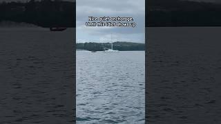 Nice quiet anchorage ruined by idiot on rental boat #boatfails #idiotsinboats #unsafe