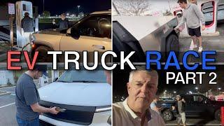 Cruising Through The South In 4 Electric Trucks! Ocean To Ocean EV Truck Race Part 2