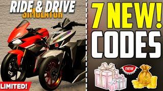 ACTIVE *CODES* UPDATE FOR RIDE DRIVE SIMULATOR 2024 - RIDE DRIVE SIMULATOR CODE 2024