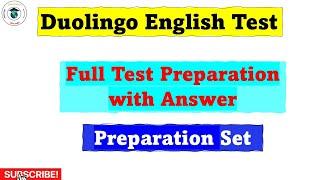 1hr full Duolingo English Test - Preparation #1