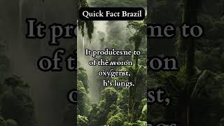 Quick Facts Brazil #quickfacts #travelfacts #youtubeshorts