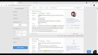 Sourcing Profiles through Naukri; EZ Search Option