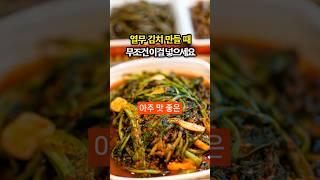 열무 김치 만들 때 무조건 이걸 넣으세요 3가지 음식 #건강 #건강정보