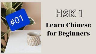 学汉语 || Learn Chinese For Beginner - HSK1 Vocabulary and Sentences #01