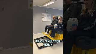 Car Crash Test 7 km/h. MrTraffiQ Driving school/ Trafikkskole. For educational purposes only.