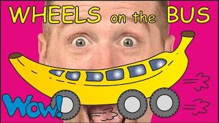 Wheels on the Bus | Fruit Magic + MORE English Stories for Kids | Steve and Maggie | Wow English TV