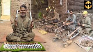 Amazing Process of Making Sharp KNIFE from Old Saw Blades | Factory Mass Production