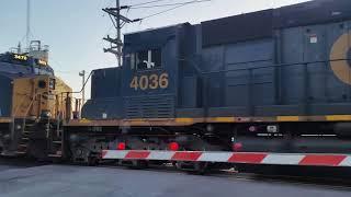 CSX Q131 Goes Into The Siding