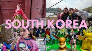 SOUTH KOREA  trying k-beauty, lotte world & dressing up in hanbok!