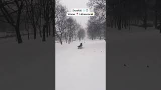 Snow is here️️ VILNIUS  LITHUANIA  |Nethra Dev