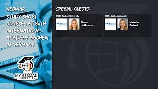 Webinar: Study Short Courses at RWTH International Academy Aachen in Germany