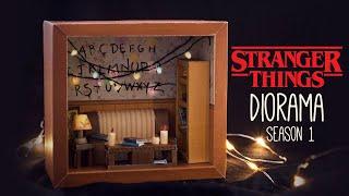 Stranger Things, Alphabet wall diorama shadowbox (papercraft scrap booking)