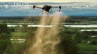 DJI Agras T40 Sprayer Drone - centrifugal spraying system with dual atomization Talos Drones